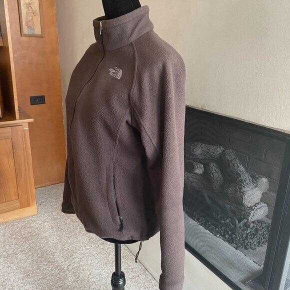 North Face Brown Fleece Medium - Picture 3 of 7